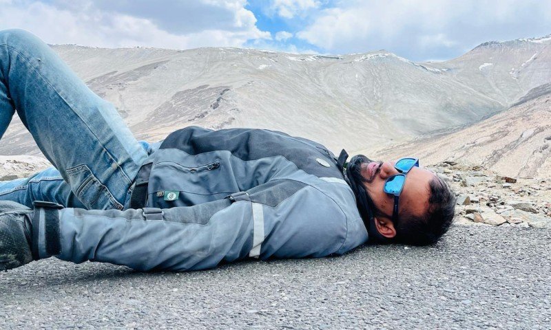 resting after pang off road