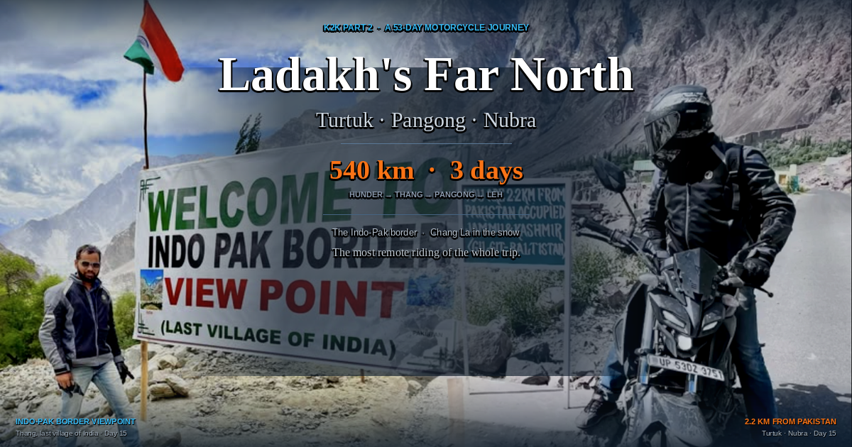 Ladakh’s Far North: Turtuk, Pangong and Nubra | K2K Part 2